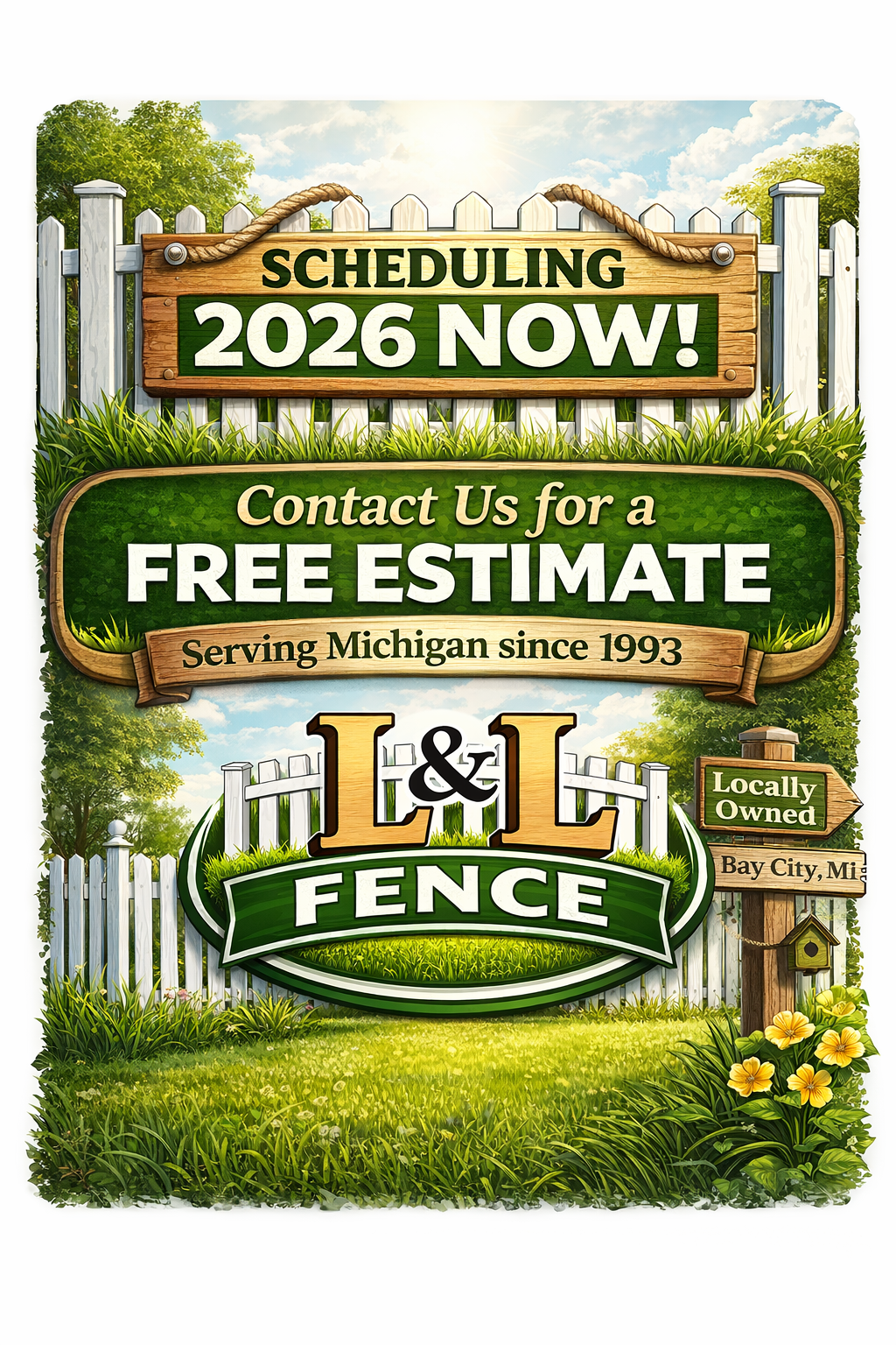 Scheduling 2026 Now – Free Estimates – Serving Michigan since 1993